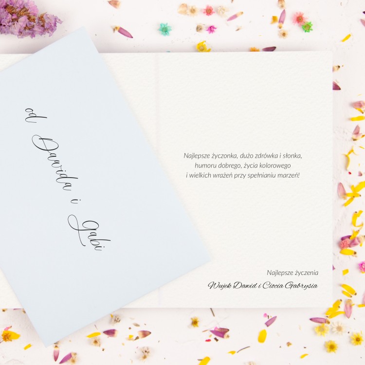 Personalizowana Kartka na urodziny dla dziecka z kolorowym jednorożcem - Colorful Unicorn